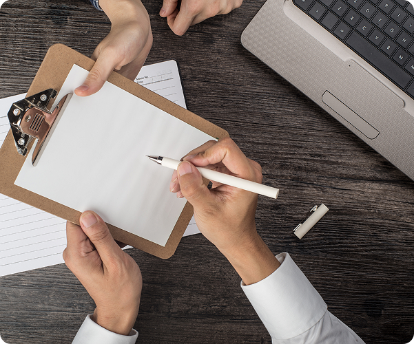 Person signing authorization documents