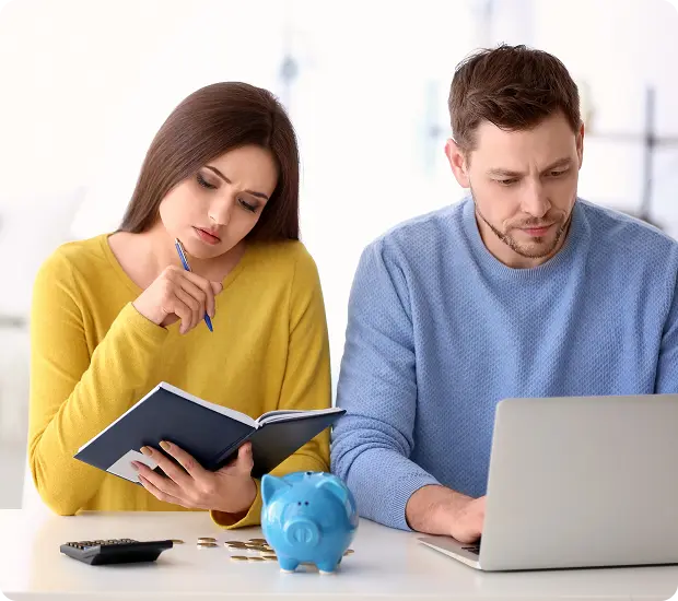 People reviewing eligibility documents